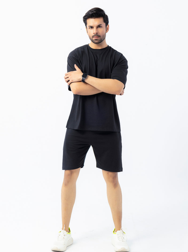 Men's Premium Oversized Cotton T-Shirt & Shorts Set