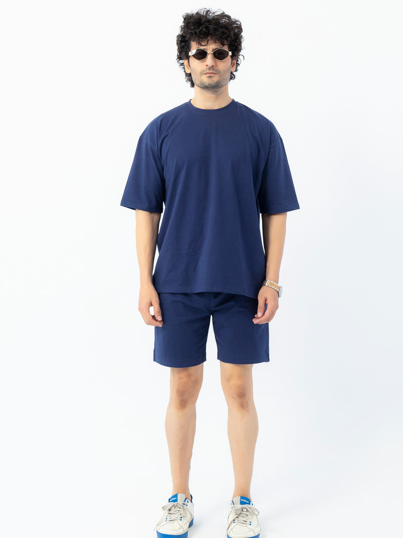 Men's Premium Oversized Cotton T-Shirt & Shorts Set