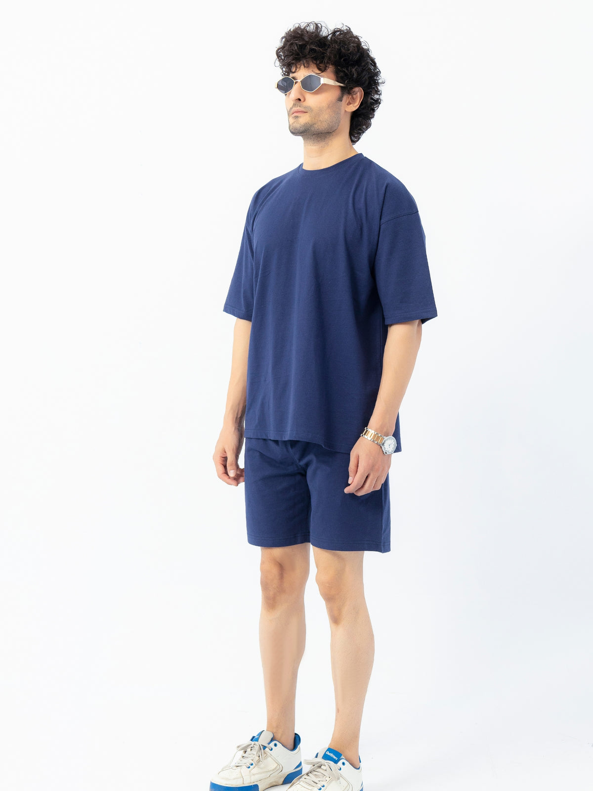 Men's Premium Oversized Cotton T-Shirt & Shorts Set