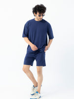 Men's Premium Oversized Cotton T-Shirt & Shorts Set