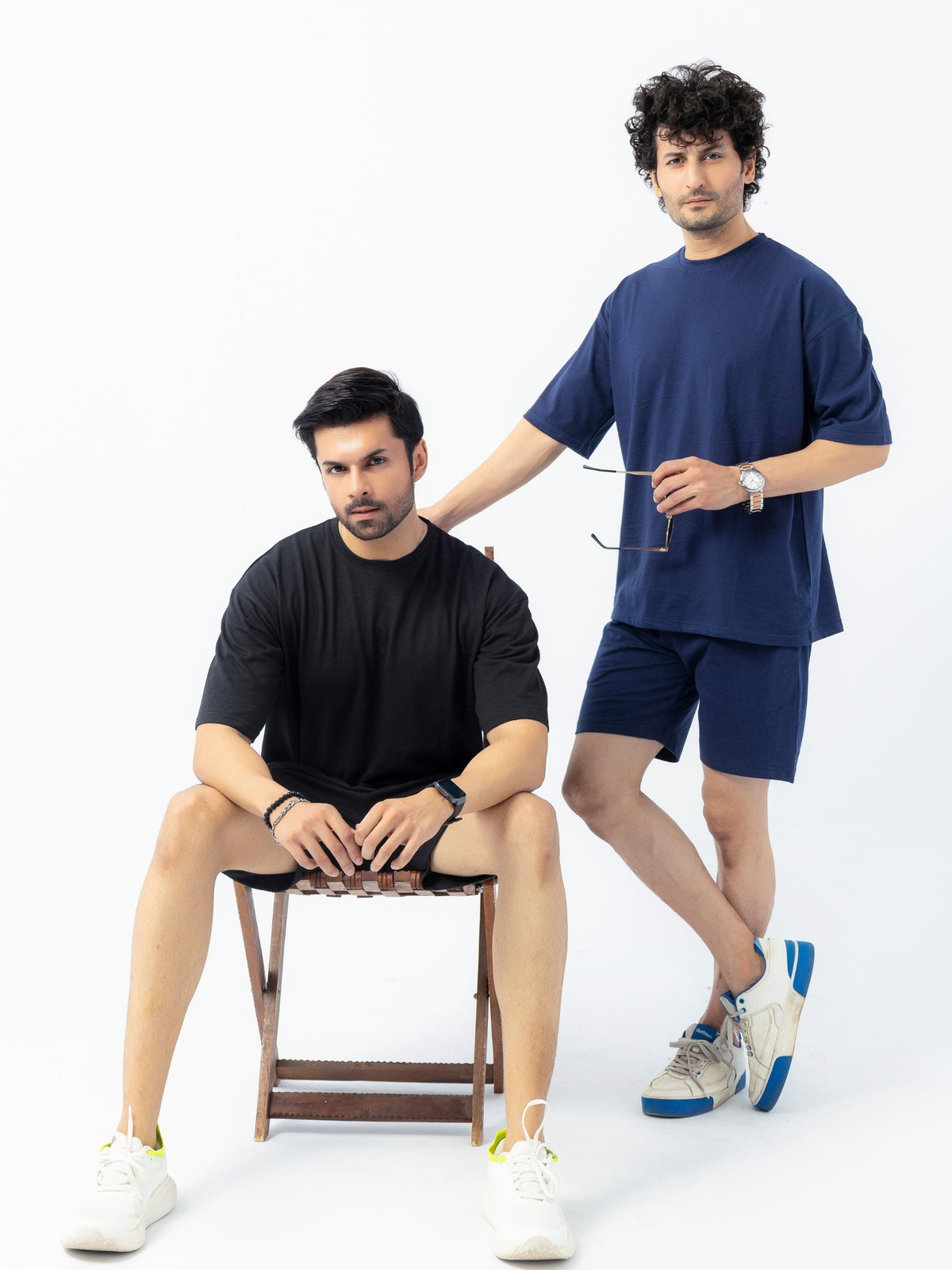 Men's Premium Oversized Cotton T-Shirt & Shorts Set