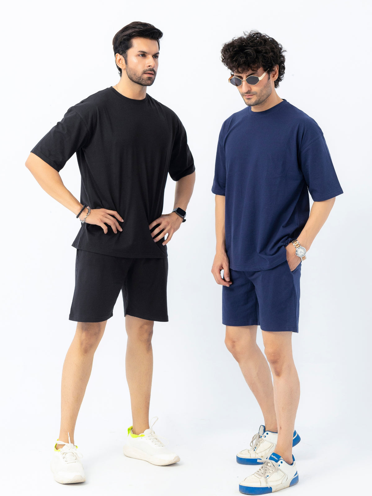 Men's Premium Oversized Cotton T-Shirt & Shorts Set
