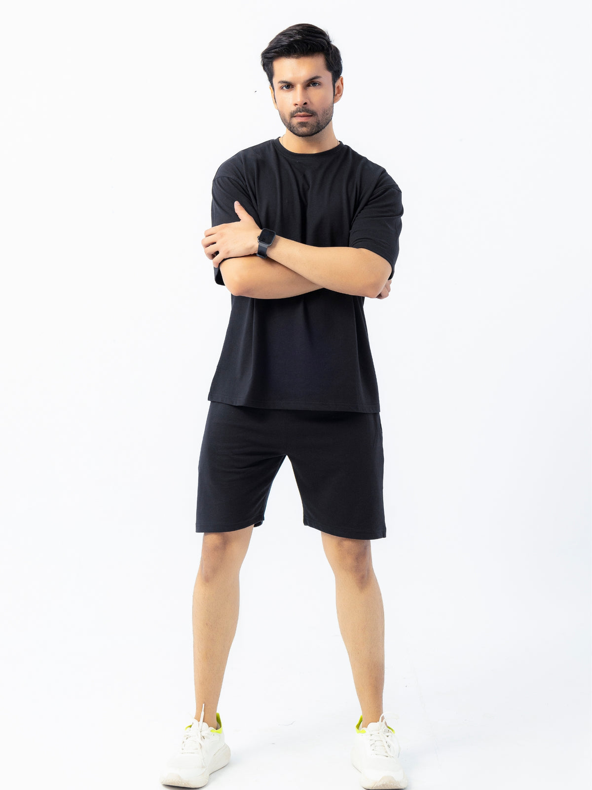 Men's Premium Oversized Cotton T-Shirt & Shorts Set