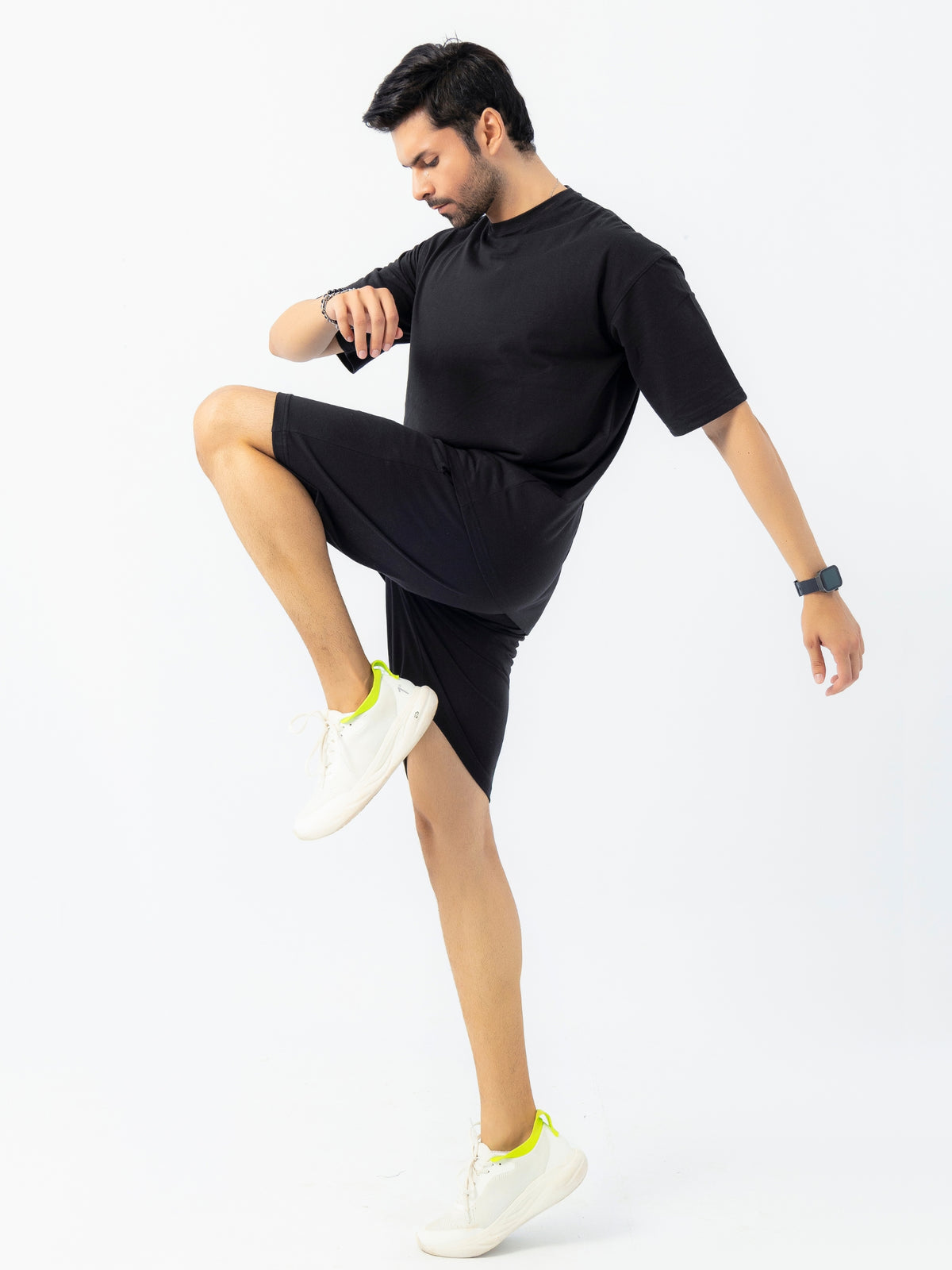 Men's Premium Oversized Cotton T-Shirt & Shorts Set