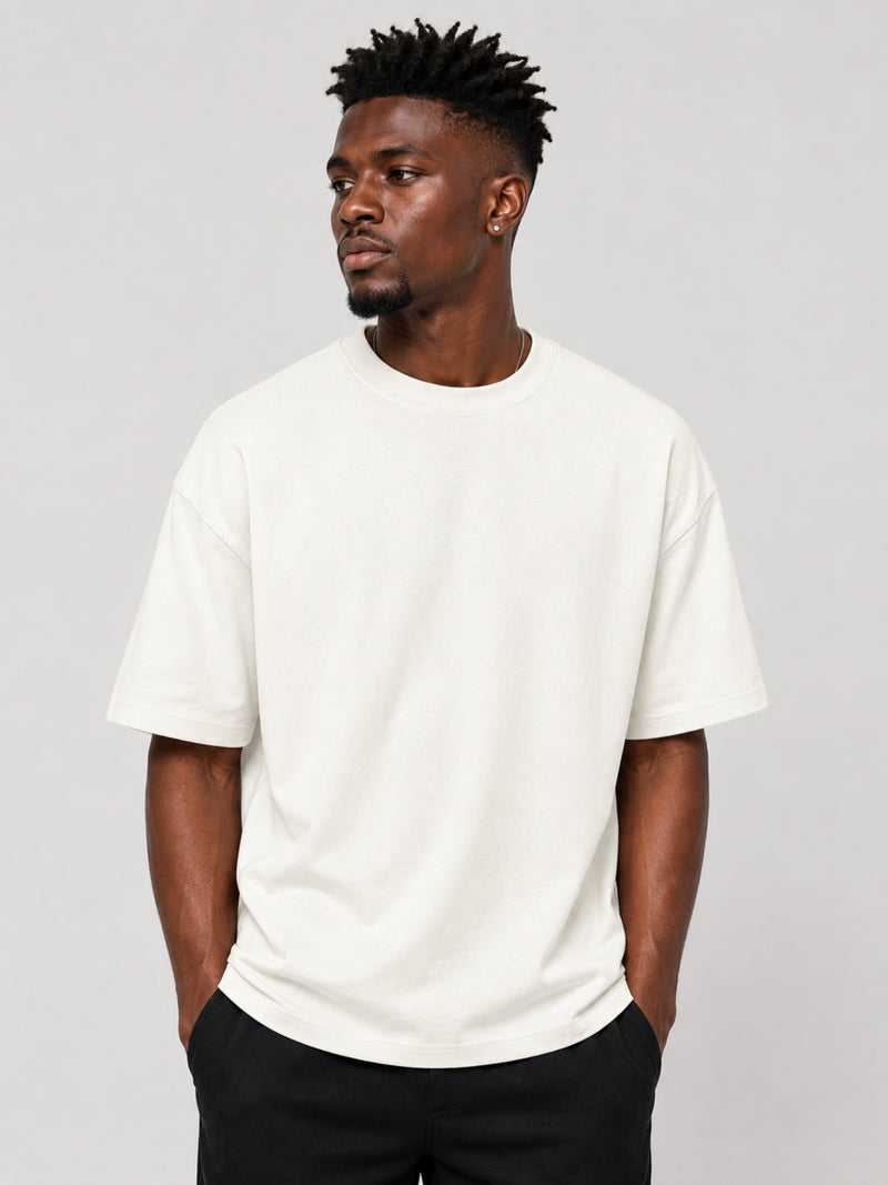 Unisex Basic Relaxed Drop Shoulder T-Shirt