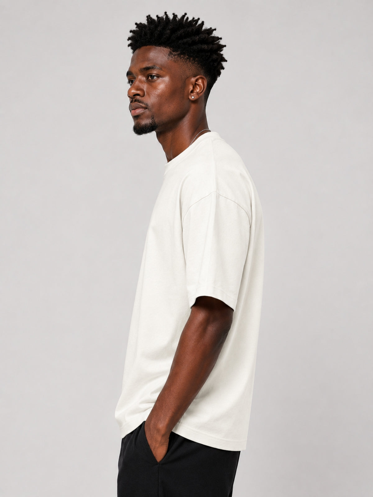 Unisex Basic Relaxed Drop Shoulder T-Shirt