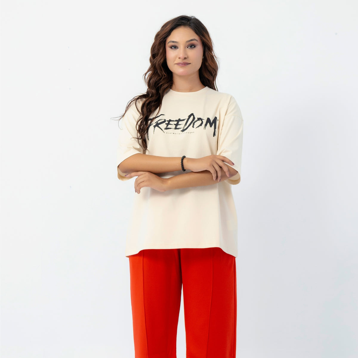Unisex Freedom Eagle Graphic Drop Shoulder T-Shirt