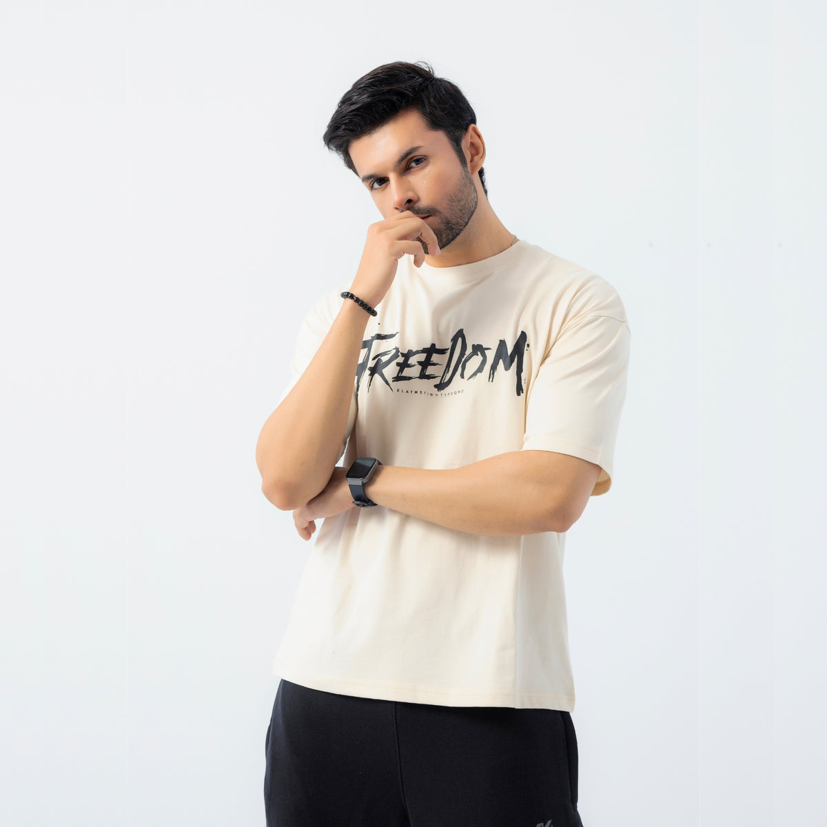 Unisex Freedom Eagle Graphic Drop Shoulder T-Shirt