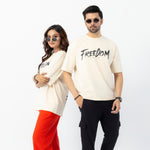 Unisex Freedom Eagle Graphic Drop Shoulder T-Shirt