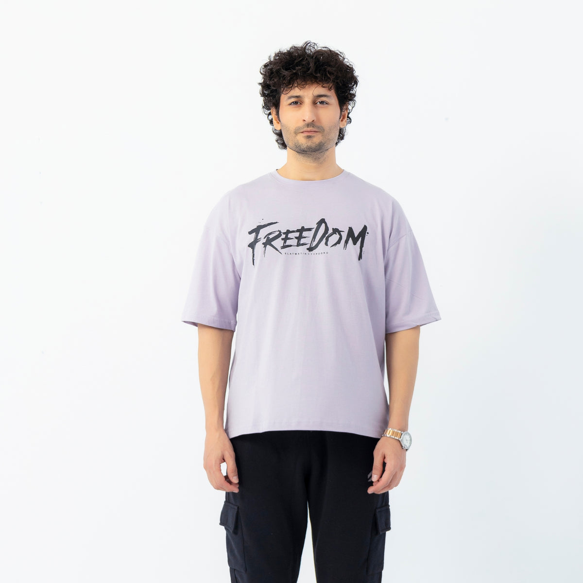 Unisex Freedom Eagle Graphic Drop Shoulder T-Shirt