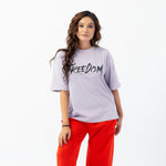 Unisex Freedom Eagle Graphic Drop Shoulder T-Shirt