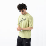 Unisex Venturous Bird Graphic Oversized Drop T-Shirt