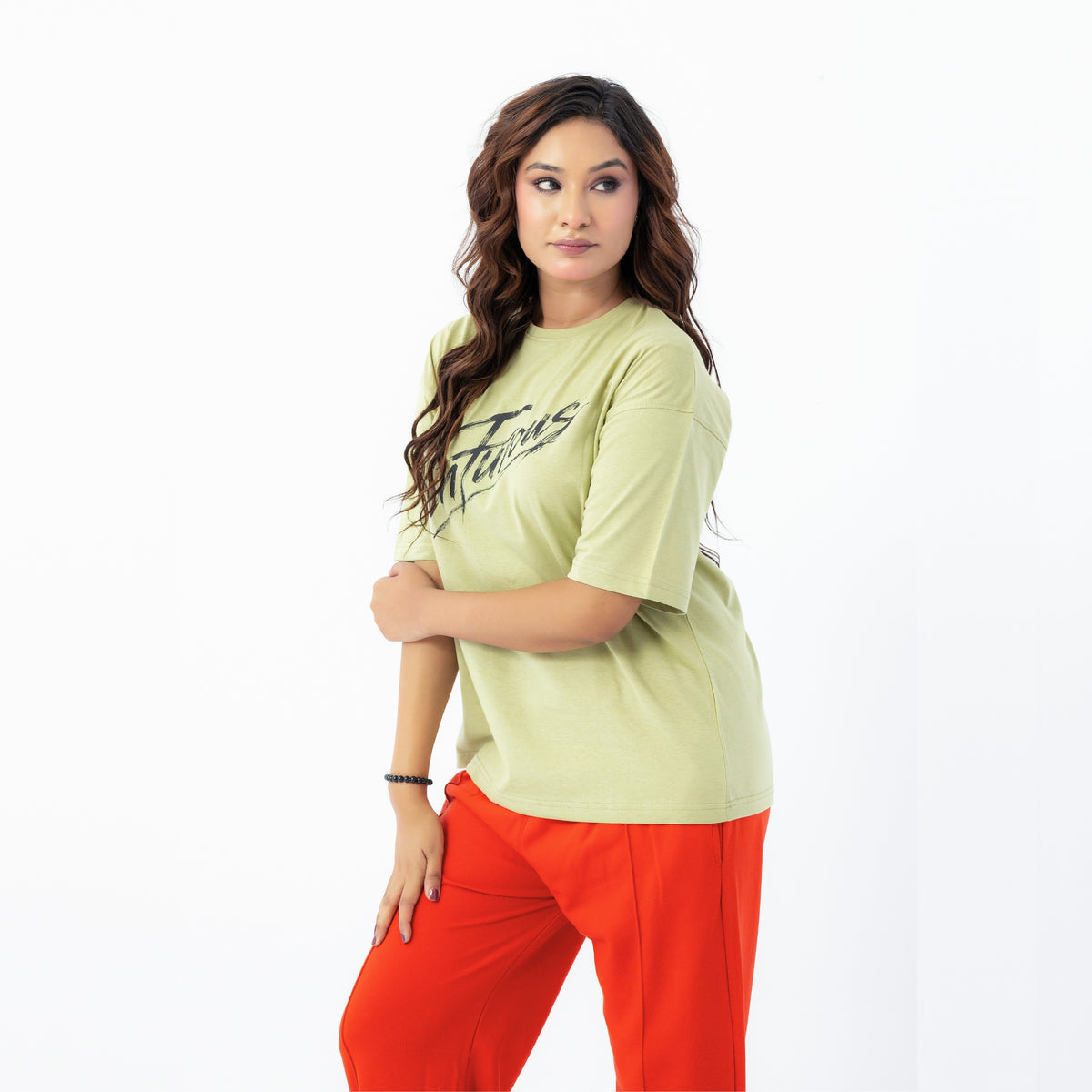 Unisex Venturous Bird Graphic Oversized Drop T-Shirt