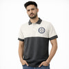 Men's Signature Emb Luxury Panel Polo - Rust & Dark Gray