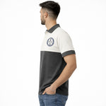 Men's Signature Emb Luxury Panel Polo - Rust & Dark Gray