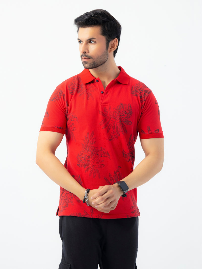 Men's Exclusive All Over Printed Polo Shirt
