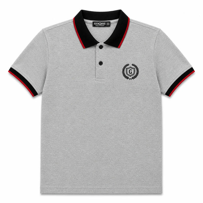 Mens’ Signature Embroidered Contrast Collar Polo Shirt